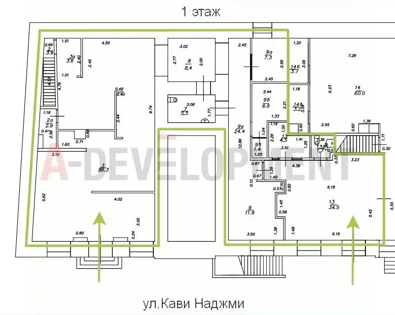 Торговая площадь в Татарстан, Казань ул. Кави Наджми, 7/52 (270 м) - Фото 2