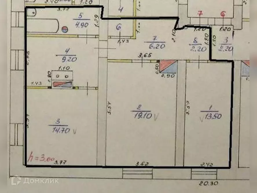 Продаётся 3-к квартира, 71.1 м - Фото 0