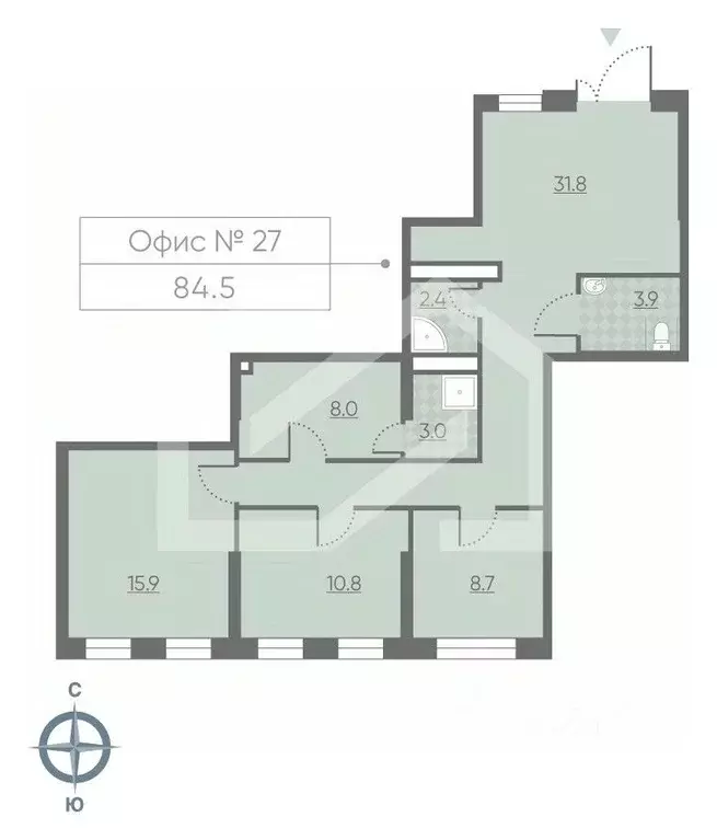 Помещение свободного назначения в Москва 2-й этап тер., Лучи жилой ... - Фото 2