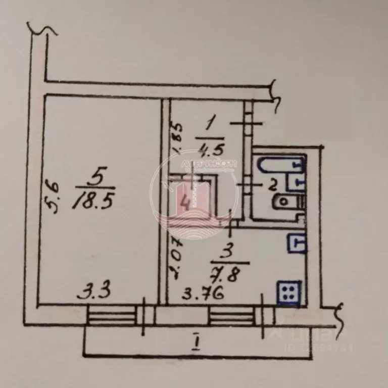 1-к кв. Крым, Симферополь ул. Иртышская, 2А (36.4 м) - Фото 1
