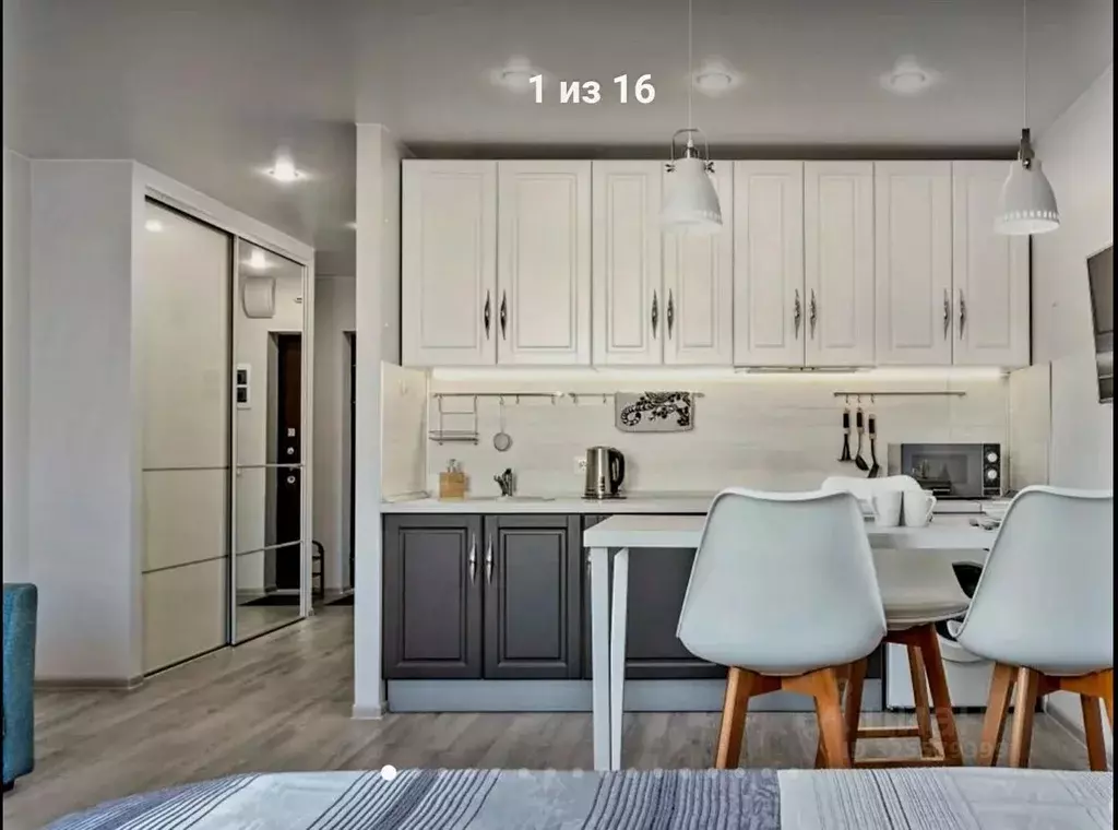 Студия Санкт-Петербург ул. Швецова, 8 (31.0 м) - Фото 1