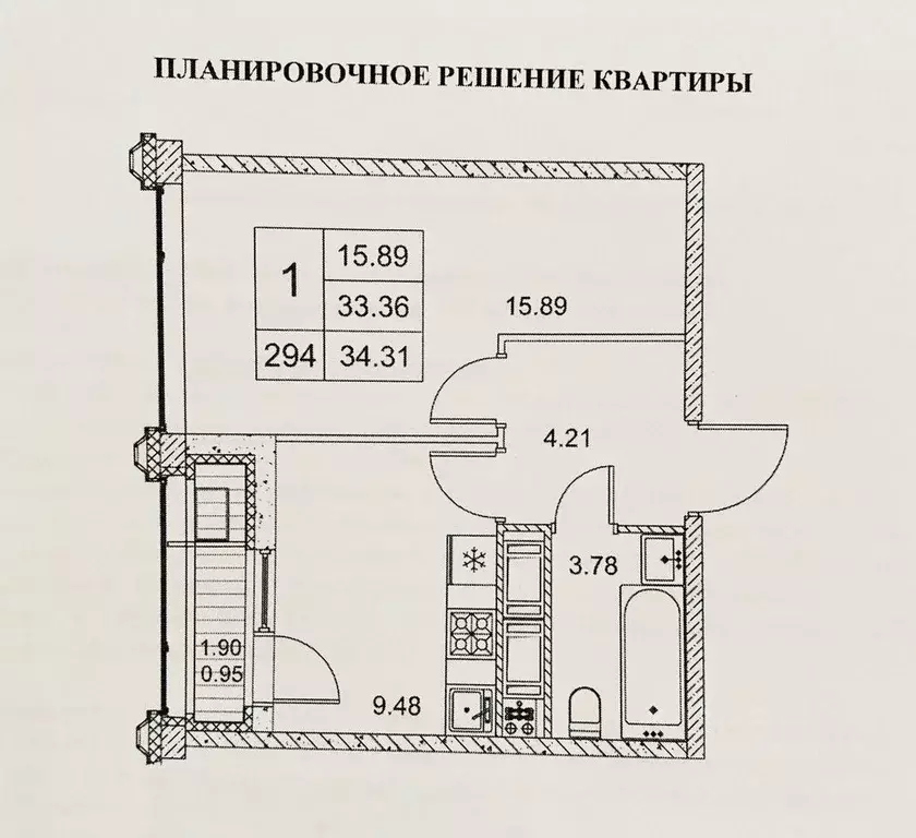 1-к кв. Санкт-Петербург ул. Челюскина, 8 (35.0 м) - Фото 0