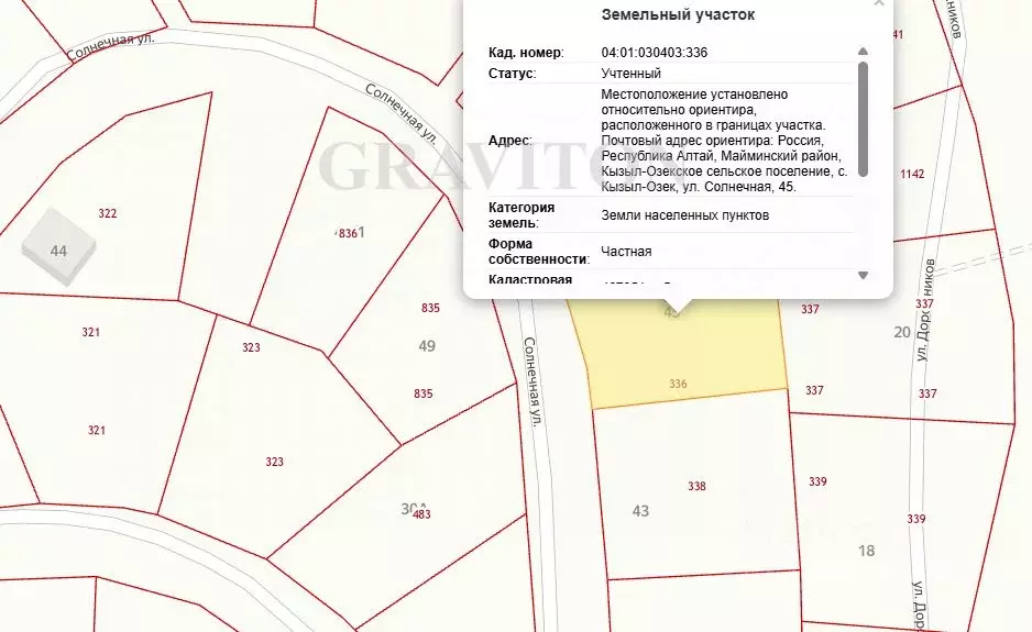 Участок в Алтай, Майминский район, с. Кызыл-Озек Солнечная ул., 45 ... - Фото 2
