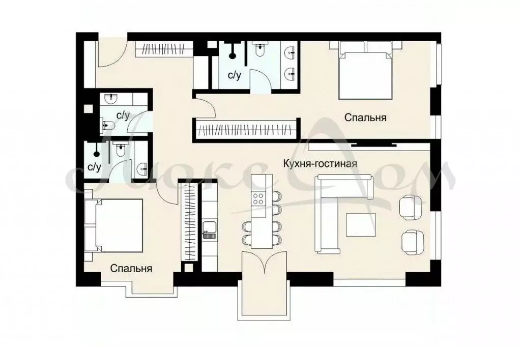 4-к кв. Москва Большая Грузинская ул., 69 (75.1 м) - Фото 0