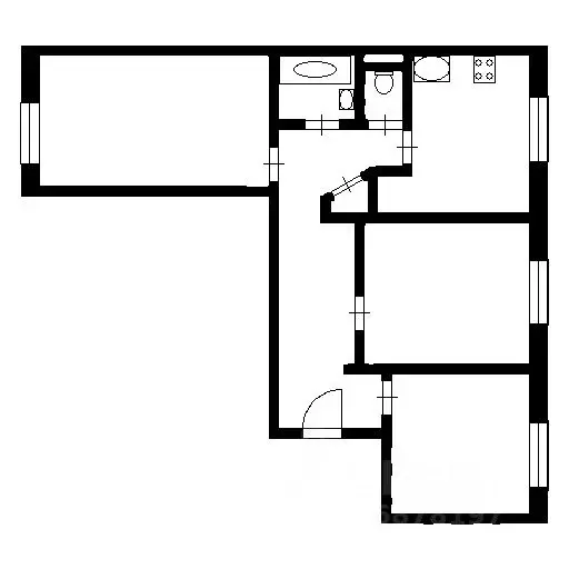 3-к кв. Санкт-Петербург Камышовая ул., 30К1 (70.0 м) - Фото 1