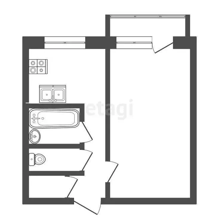1-комнатная квартира: Муром, улица Ленина, 115 (32.7 м) - Фото 0