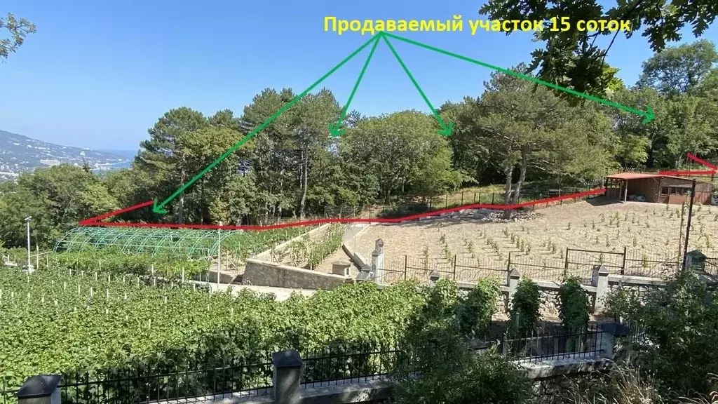 Участок в Крым, Ялта муниципальный округ, Виноградное пгт ул. ... - Фото 0