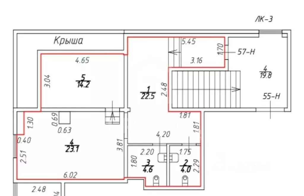 2-комнатная квартира: Санкт-Петербург, Наличная улица, 44к1 (68.4 м) - Фото 0