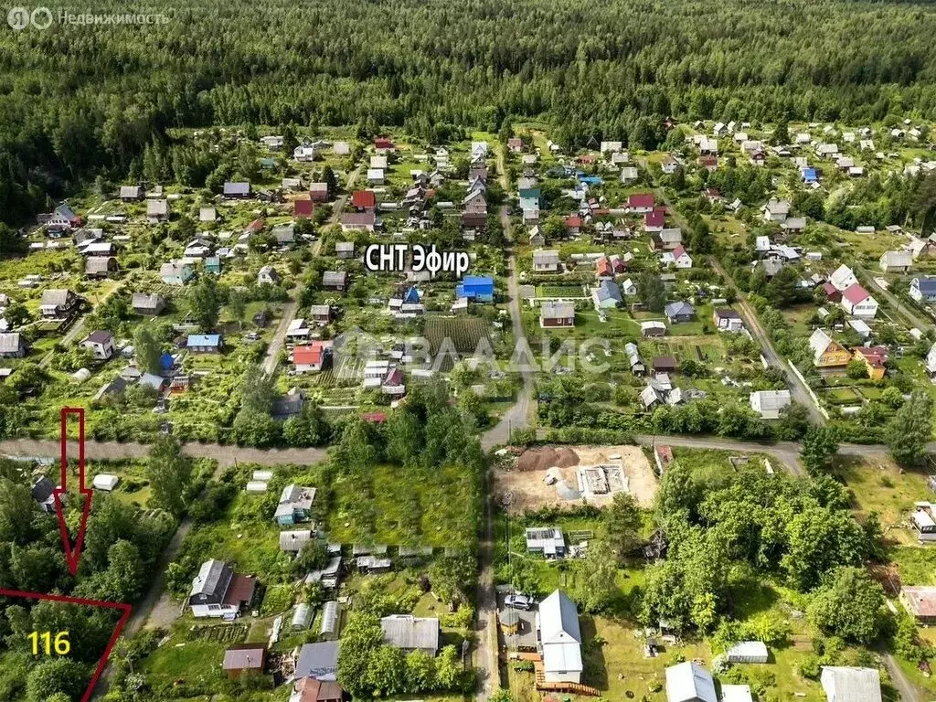 Участок в Деревянское сельское поселение, СНТ Эфир, Молодёжная улица ... - Фото 2