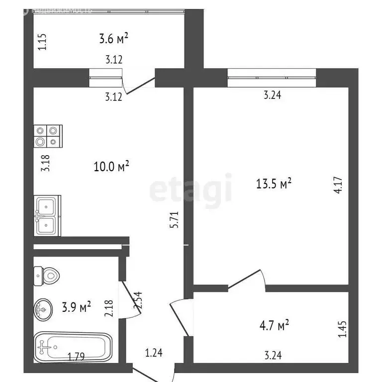 1-комнатная квартира: Оренбург, проспект Победы, 151/1 (31 м) - Фото 0