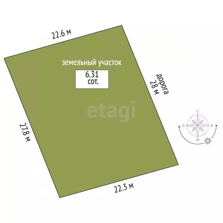 Участок в Крым, Ленинский район, с. Калиновка ул. Шевченко (6.3 сот.) - Фото 2