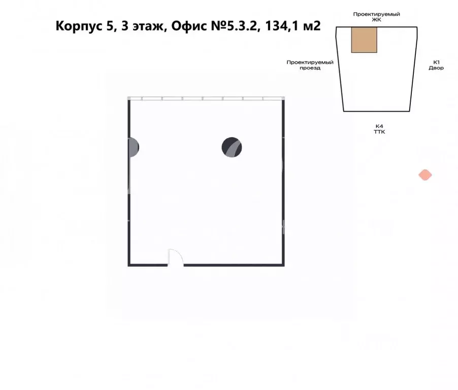 Офис в Москва Рижская пл., 3 (134 м) - Фото 1