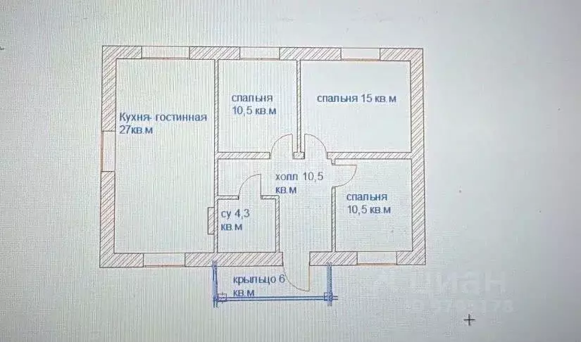 Дом в Татарстан, Лаишевский район, с. Сокуры ул. Семейная, 36 (100 м) - Фото 1