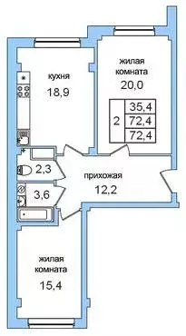 2-к кв. Псковская область, Псковский район, Завеличенская волость, д. ... - Фото 1