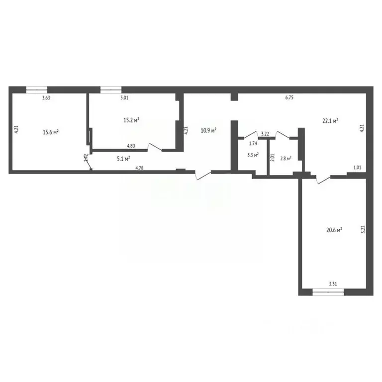 3-к кв. Севастополь ул. Симонок, 53В/1 (95.6 м) - Фото 1