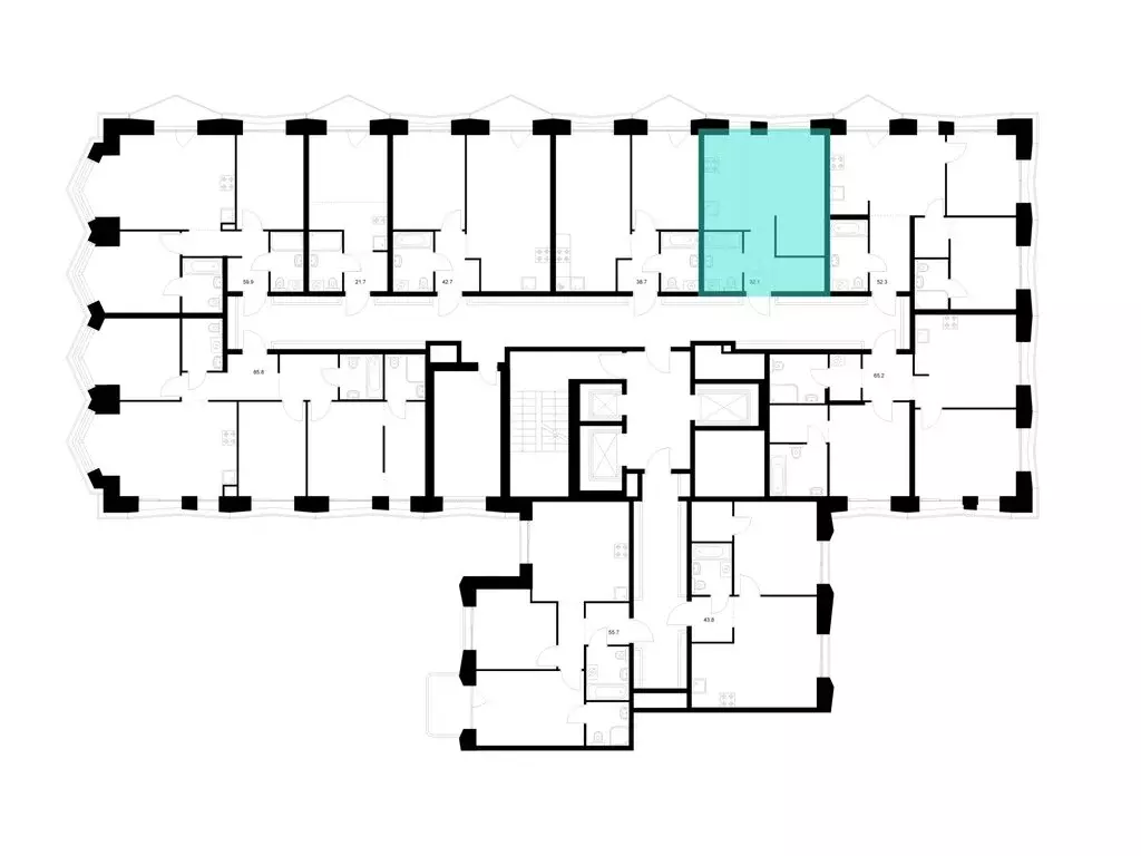 1-комнатная квартира: Казань, ЖК Ботаническая 3, 2 (32.1 м) - Фото 2