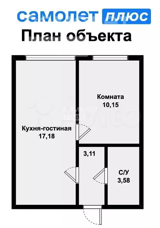 1-к. квартира, 34,2 м, 15/24 эт. - Фото 0