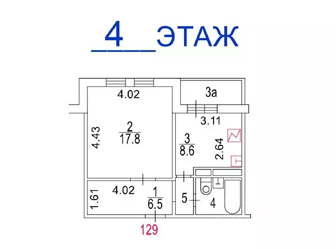 1-к кв. Московская область, Подольск Юбилейная ул., 3к2 (38.2 м) - Фото 1