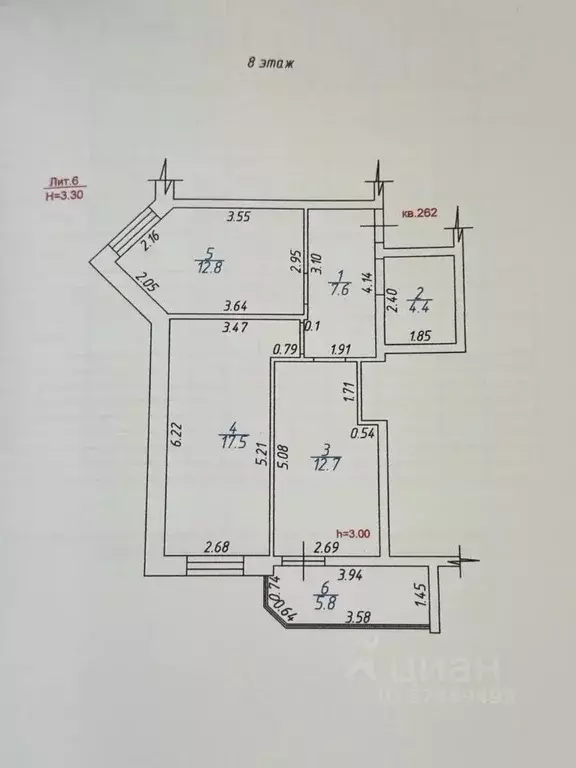 2-к кв. Краснодарский край, Анапа Анапское ш., 32к4 (60.8 м) - Фото 2