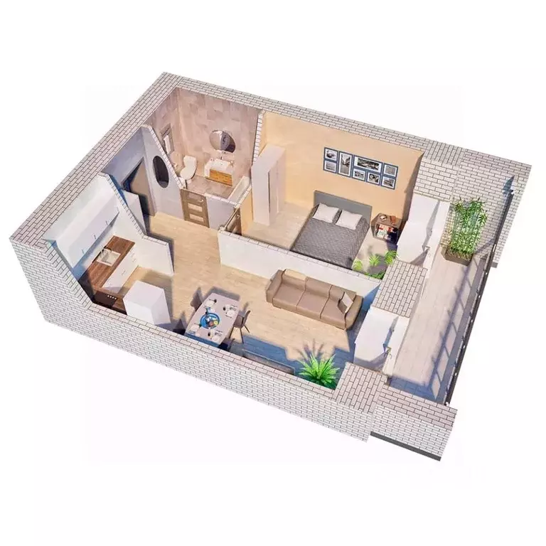 1-к кв. Амурская область, Благовещенск 187-й кв-л,  (42.1 м) - Фото 1