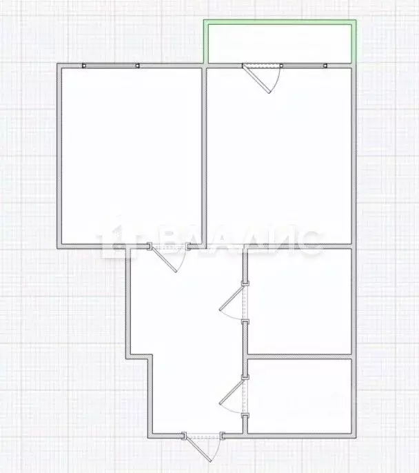 1-к кв. Пензенская область, Пенза ул. Измайлова, 41Б (49.0 м) - Фото 2