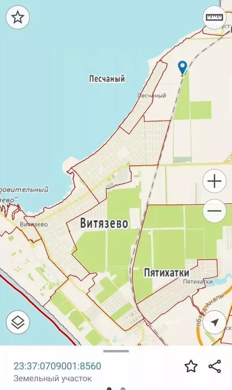 Участок в Краснодарский край, Анапа муниципальный округ, Песчаный хут. ... - Фото 0