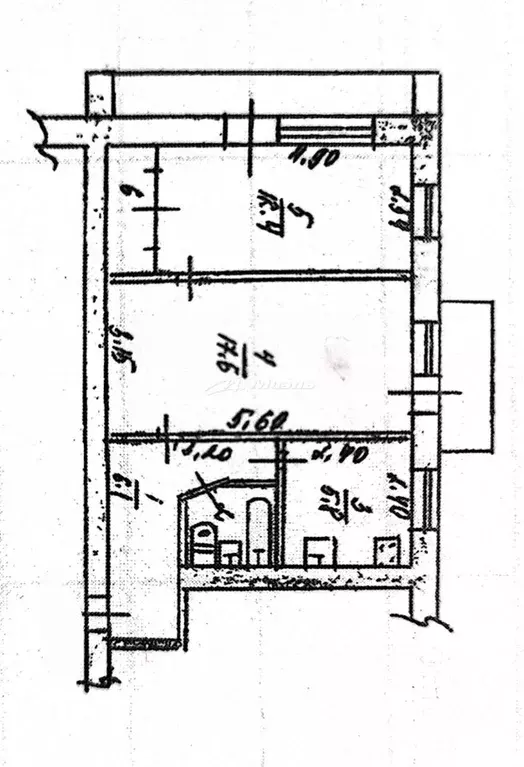 2-к кв. Крым, Симферополь ул. Гагарина, 34 (46.0 м) - Фото 1