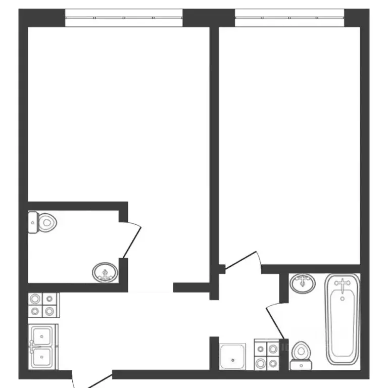1-к кв. Тюменская область, Тюмень ул. Малыгина, 90 (63.6 м) - Фото 2