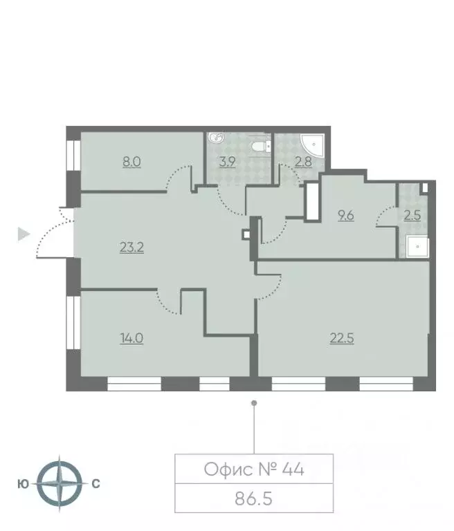 Помещение свободного назначения в Москва 2-й этап тер., Лучи жилой ... - Фото 1
