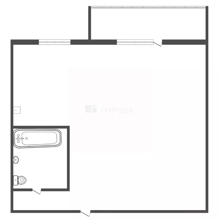 Студия Алтайский край, Барнаул ул. Димитрова, 81 (28.0 м) - Фото 2