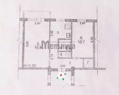 2-к кв. Волгоградская область, Волгоград Дубовская ул., 10 (43.8 м) - Фото 1