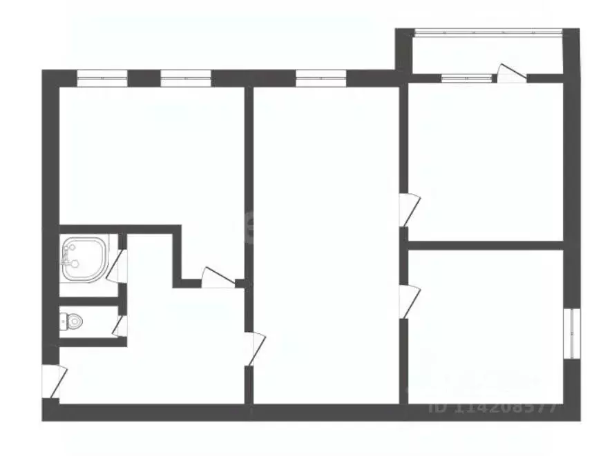 3-к кв. Воронежская область, Борисоглебск Северный мкр, 32А (64.6 м) - Фото 2