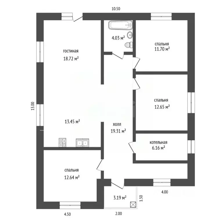 Дом в Тюменская область, Тюменский муниципальный округ, Пятница ТСН  ... - Фото 2