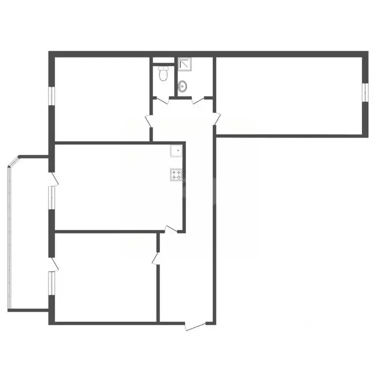 3-к кв. Тюменская область, Тюмень Широтная ул., 173 (91.4 м) - Фото 1