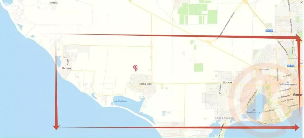 Участок в Сакский район, Молочненское сельское поселение (198 м) - Фото 1