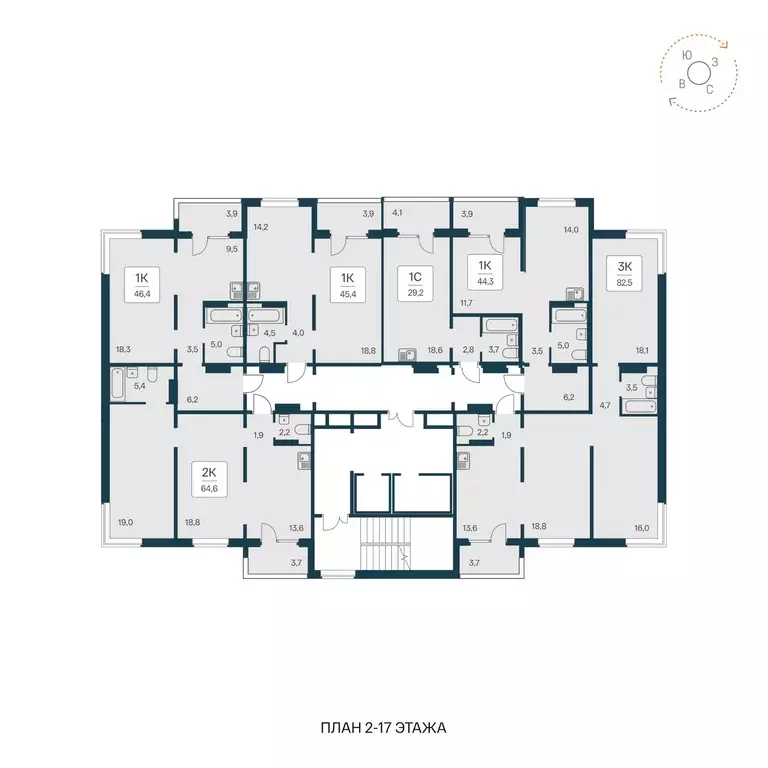 3-к кв. Новосибирская область, Новосибирск Игарская ул., 8 (82.5 м) - Фото 2