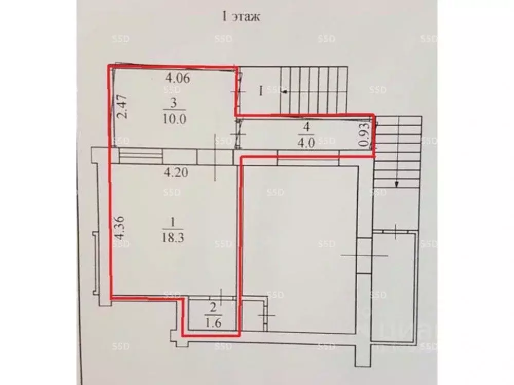 Помещение свободного назначения в Москва Рязанский просп., 44 (34 м) - Фото 2