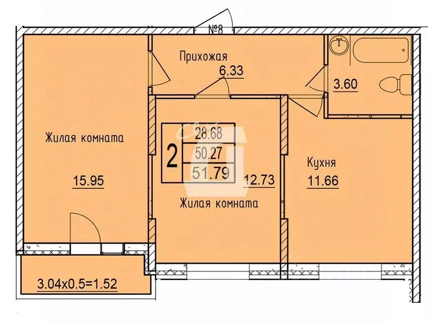 2-к кв. Краснодарский край, Краснодар ул. Имени Владимира ... - Фото 0