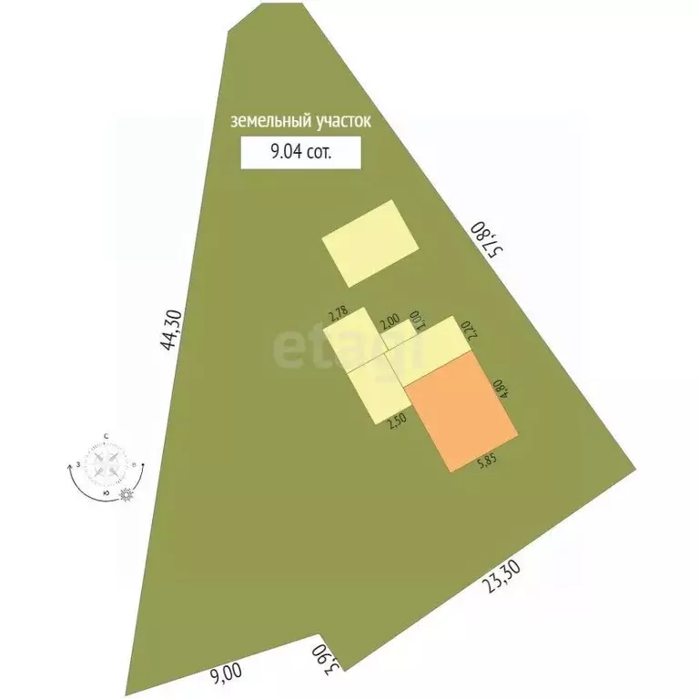 Участок в Кемеровская область, Юрга Кузбасский пер., 14Б (6.8 сот.) - Фото 1