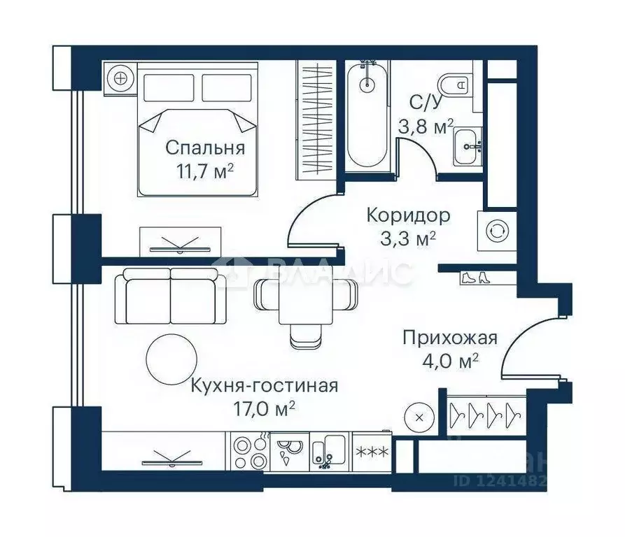 1-к кв. Москва Волоколамское ш., 95/2к7 (39.7 м) - Фото 1