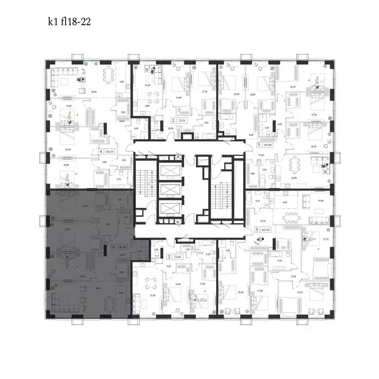 4-комнатная квартира: Москва, проспект Андропова, 9/1к2 (136.3 м) - Фото 2