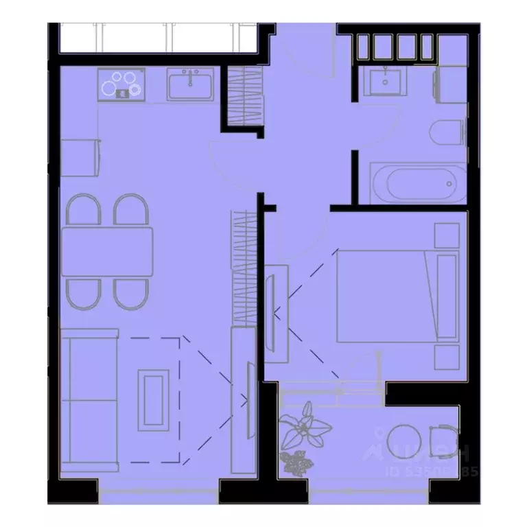 1-к кв. Приморский край, Уссурийск Кленовый парк жилой комплекс (42.1 ... - Фото 1