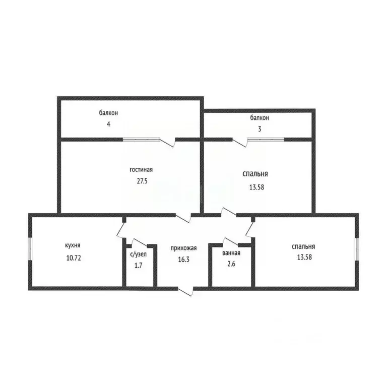 3-к кв. Дагестан, Махачкала ул. Красноярская, 12к2 (89.0 м) - Фото 1