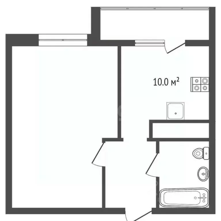 1-к кв. Краснодарский край, Анапа Парковая ул., 64к2 (45.0 м) - Фото 2