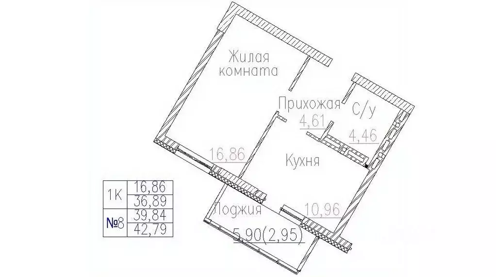 1-к кв. Новосибирская область, Новосибирск Пегас жилой комплекс (42.79 ... - Фото 0