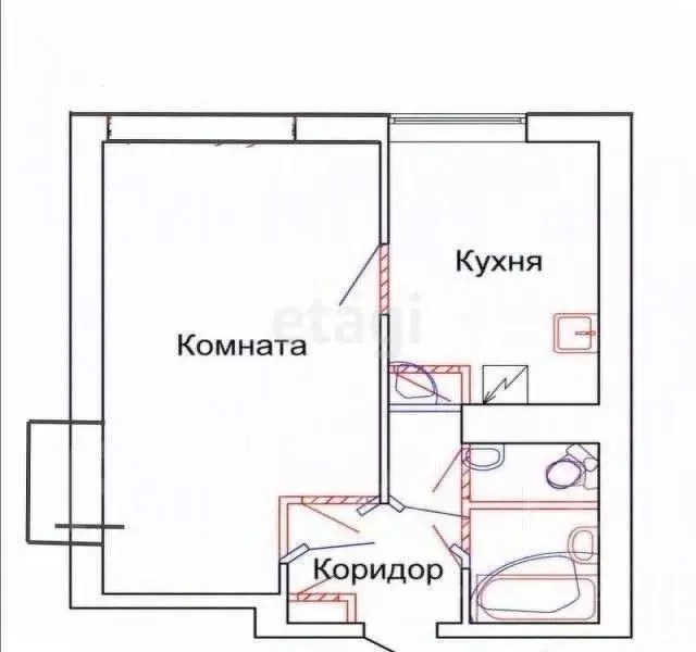 1-к кв. Костромская область, Кострома ул. Крупской, 22 (22.5 м) - Фото 1