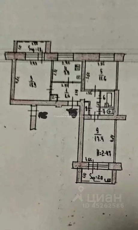 3-к кв. Тульская область, Алексин ул. Ленина, 4/14 (73.9 м) - Фото 0