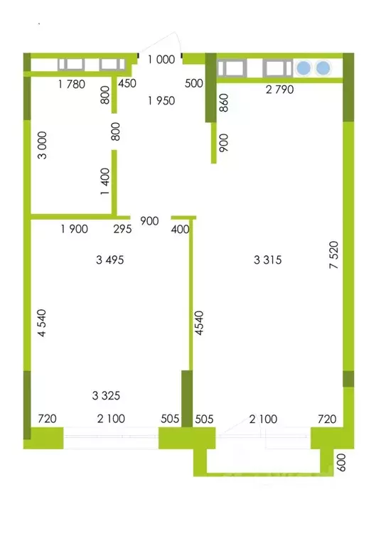 1-к кв. Астраханская область, Астрахань Аршанская ул. (50.6 м) - Фото 0