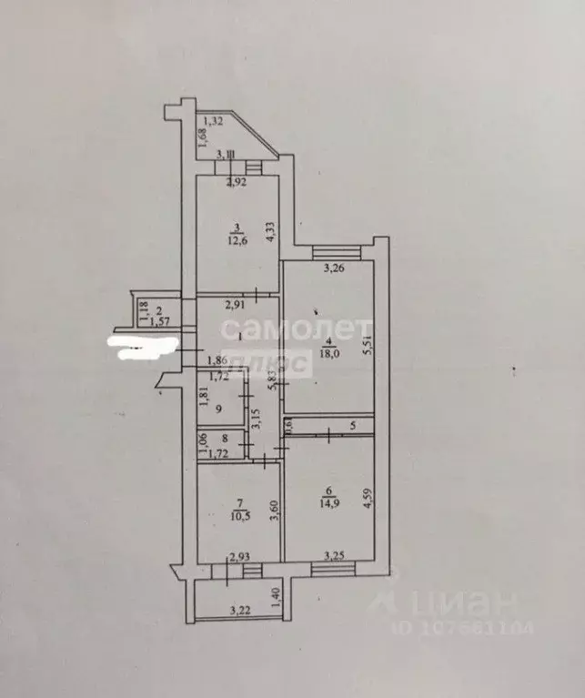 3-к кв. Липецкая область, Липецк просп. Победы, 71 (80.0 м) - Фото 2