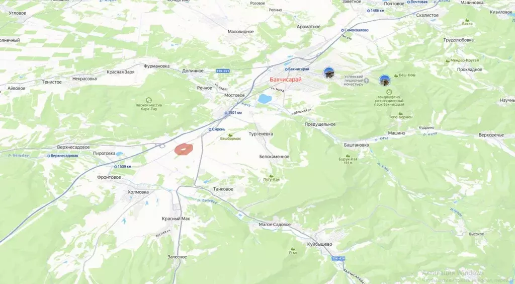 Участок в Крым, Бахчисарайский район, Куйбышевское с/пос  (220.0 сот.) - Фото 0